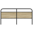 vidaXL fejtámla sonoma tölgy 190 cm acél és műfa