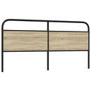 vidaXL fejtámla sonoma tölgy 190 cm acél és műfa