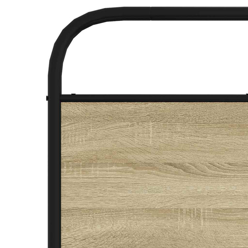 vidaXL fejtámla sonoma tölgy 190 cm acél és műfa