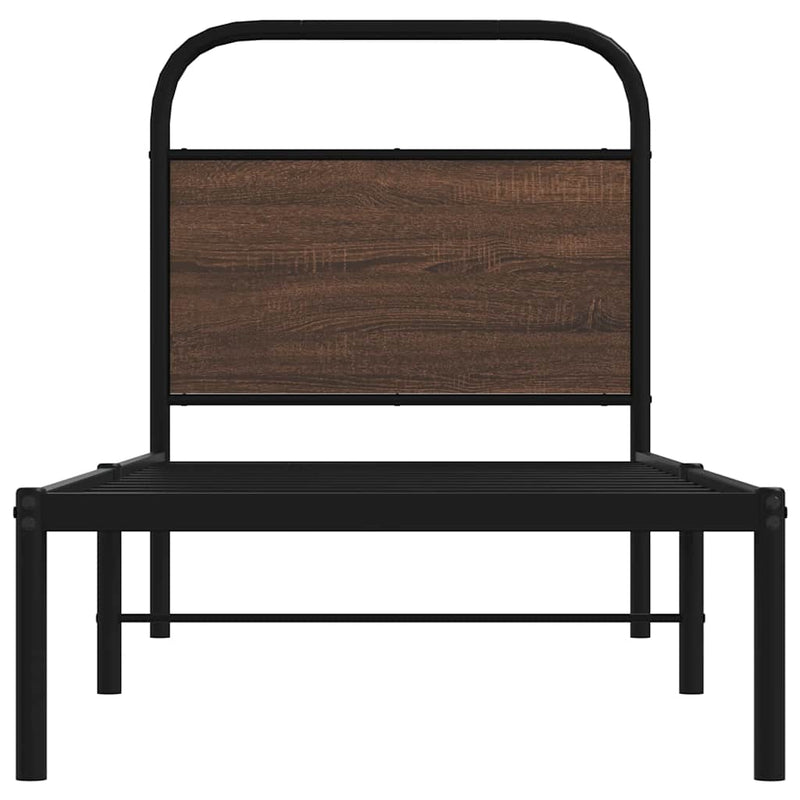 vidaXL ágykeret matrac nélkül 80x200 cm barna tölgyfa műfa