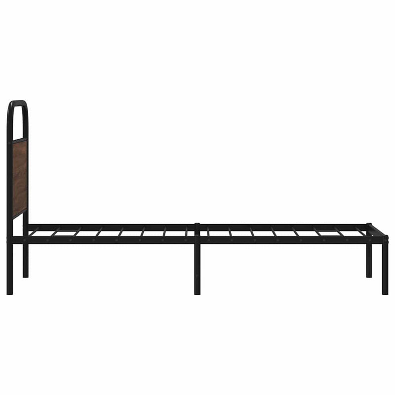 vidaXL ágykeret matrac nélkül 80x200 cm barna tölgyfa műfa