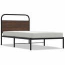 vidaXL ágykeret matrac nélkül 90x190 cm barna tölgyfa műfa