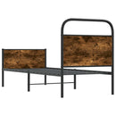 vidaXL ágykeret matrac nélkül 75x190 cm sonoma tölgyfa műfa