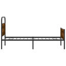 vidaXL ágykeret matrac nélkül 90x200 cm sonoma tölgyfa műfa