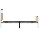 vidaXL ágykeret matrac nélkül 100x200 cm sonoma tölgyfa műfa