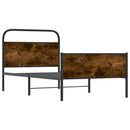 vidaXL ágykeret matrac nélkül 107x203 cm sonoma tölgyfa műfa