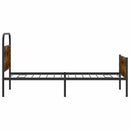 vidaXL ágykeret matrac nélkül 107x203 cm sonoma tölgyfa műfa
