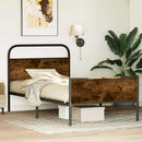 vidaXL ágykeret matrac nélkül 107x203 cm sonoma tölgyfa műfa