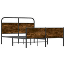 vidaXL ágykeret matrac nélkül 120x190 cm sonoma tölgyfa műfa