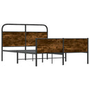 vidaXL ágykeret matrac nélkül 120x200 cm sonoma tölgyfa műfa