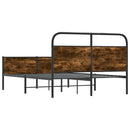 vidaXL ágykeret matrac nélkül 135x190 cm sonoma tölgyfa műfa