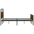 vidaXL ágykeret matrac nélkül 140x190 cm sonoma tölgyfa műfa