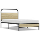 vidaXL ágykeret matrac nélkül 90x200 cm sonoma tölgyfa műfa