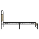 vidaXL ágykeret matrac nélkül 75x190 cm sonoma tölgyfa műfa