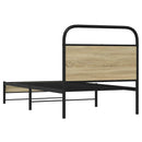 vidaXL ágykeret matrac nélkül 75x190 cm sonoma tölgyfa műfa