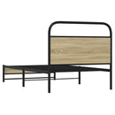 vidaXL ágykeret matrac nélkül 107x203 cm sonoma tölgyfa műfa