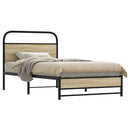vidaXL ágykeret matrac nélkül 107x203 cm sonoma tölgyfa műfa