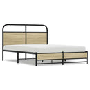 vidaXL ágykeret matrac nélkül 140x190 cm sonoma tölgyfa műfa