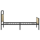 vidaXL ágykeret matrac nélkül 107x203 cm sonoma tölgyfa műfa