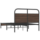 vidaXL ágykeret matrac nélkül 135x190 cm barna tölgyfa műfa