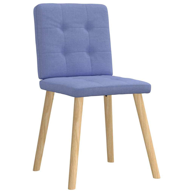 vidaXL étkezőszékek 4 db Jeans kék szövet