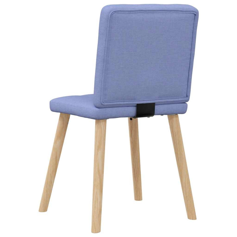 vidaXL étkezőszékek 4 db Jeans kék szövet