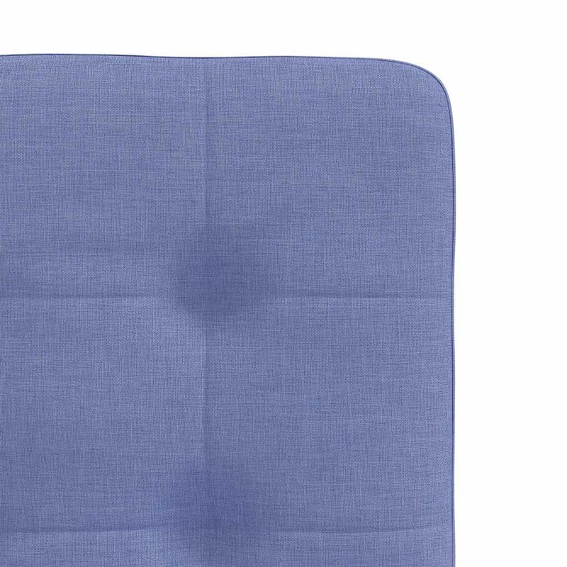 vidaXL étkezőszékek 4 db Jeans kék szövet