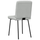 vidaXL 4 db világosszürke bársony étkezőszék