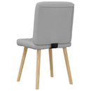vidaXL étkezőszékek 4 db Felhőszürke szövet