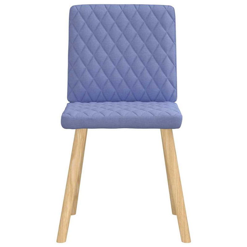 vidaXL étkezőszékek 4 db Jeans kék szövet