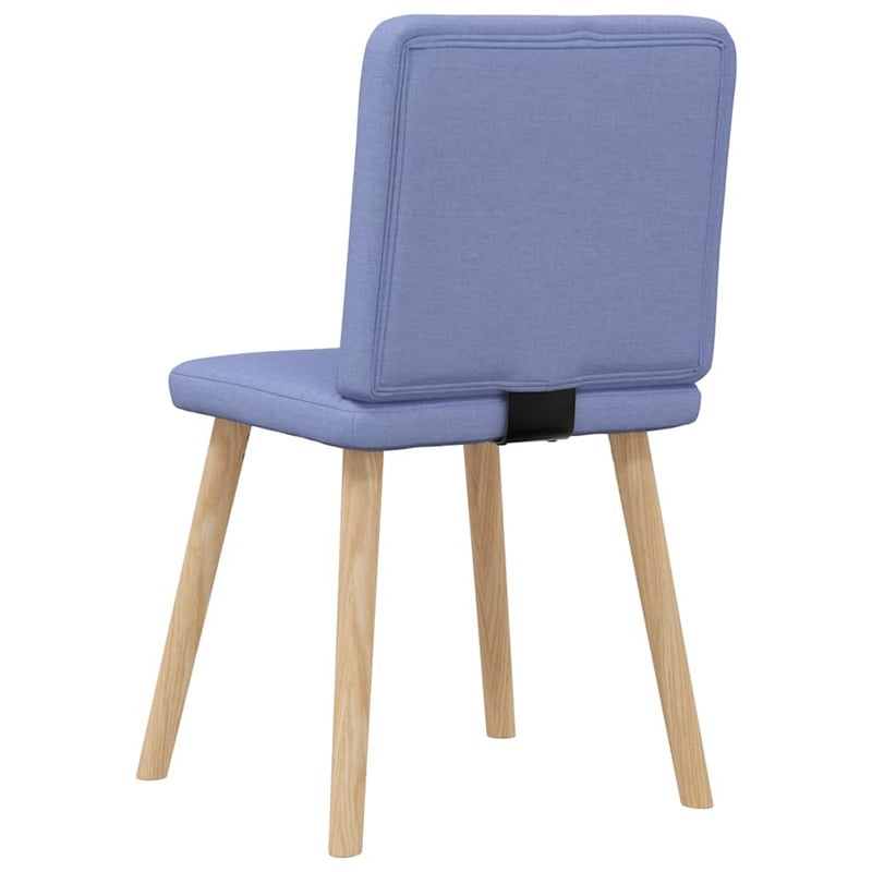 vidaXL étkezőszékek 4 db Jeans kék szövet