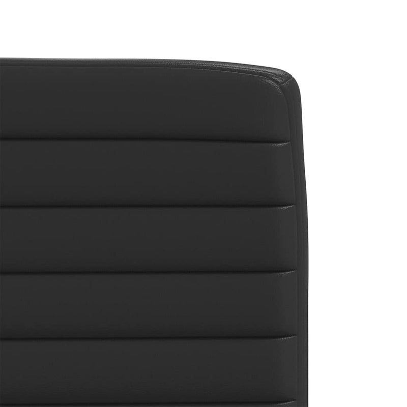vidaXL 4 db fekete műbőr étkezőszék