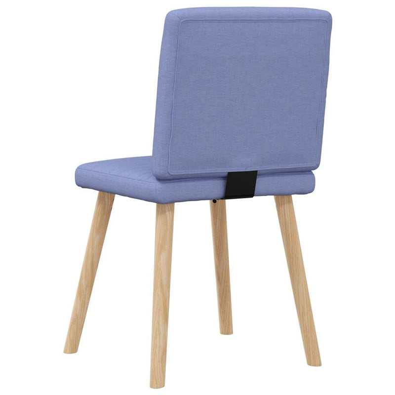 vidaXL étkezőszékek 4 db Jeans kék szövet