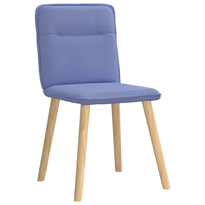 vidaXL étkezőszékek 4 db Jeans kék szövet