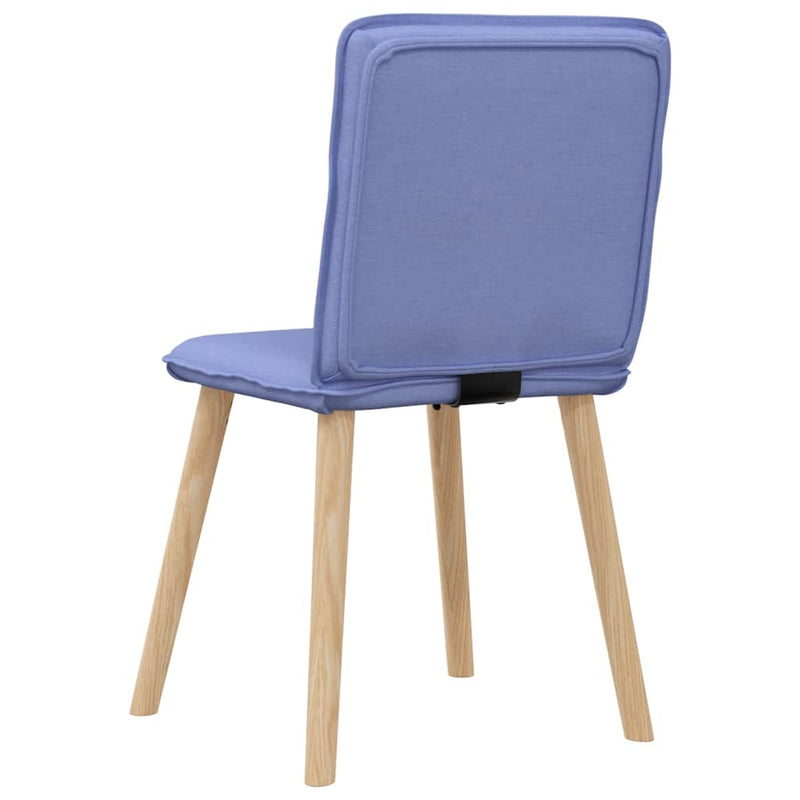 vidaXL étkezőszékek 4 db Jeans kék szövet
