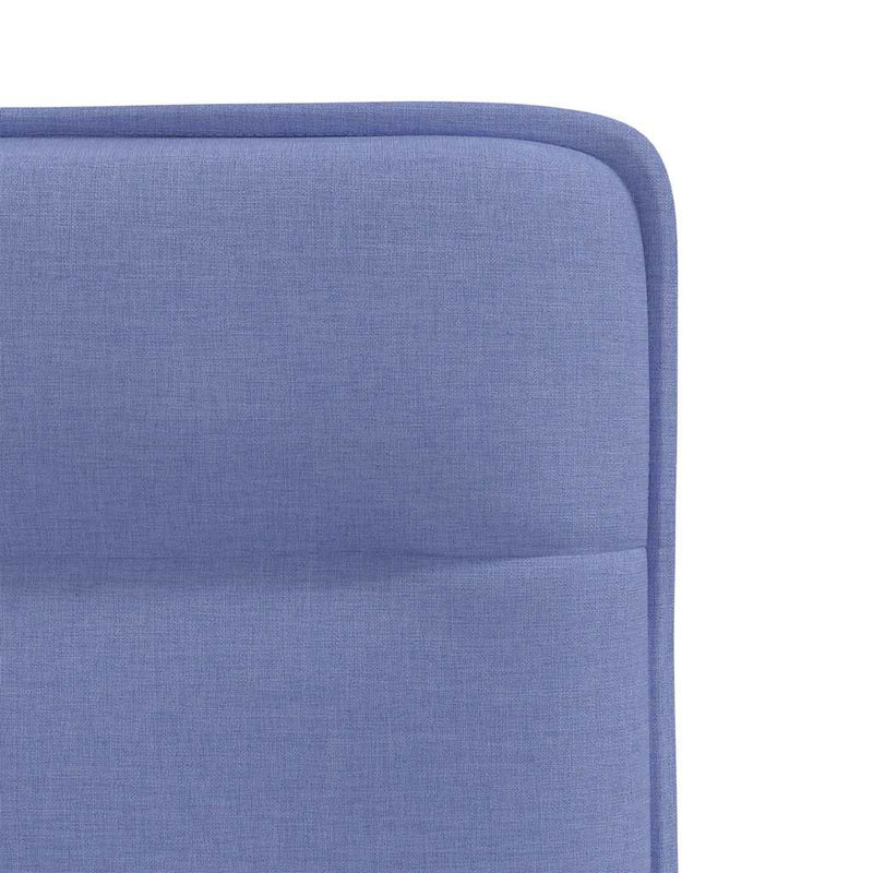 vidaXL étkezőszékek 4 db Jeans kék szövet