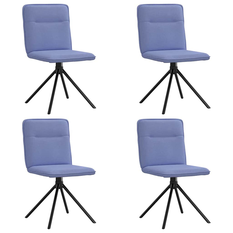 vidaXL étkezőszékek 4 db Jeans kék szövet