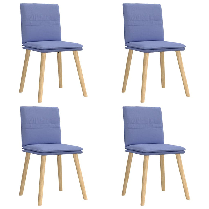 vidaXL étkezőszékek 4 db Jeans kék szövet