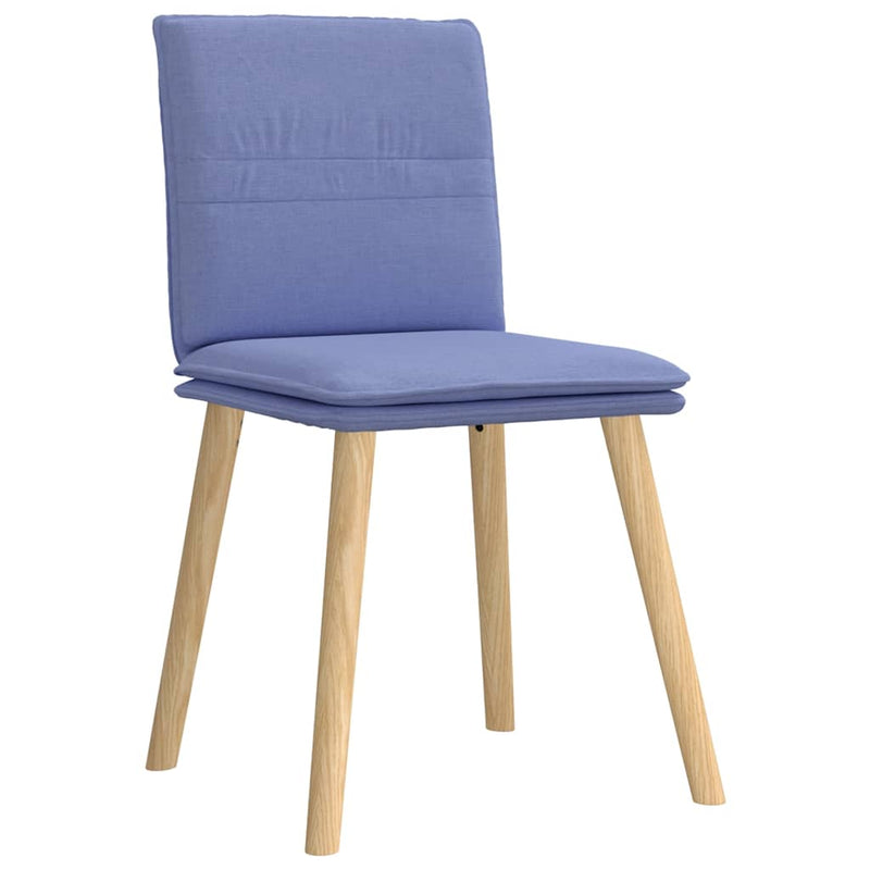 vidaXL étkezőszékek 4 db Jeans kék szövet