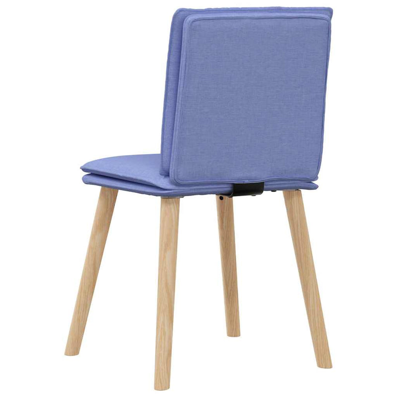 vidaXL étkezőszékek 4 db Jeans kék szövet