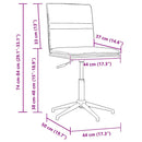 vidaXL 2 db világoszöld bársony étkezőszék