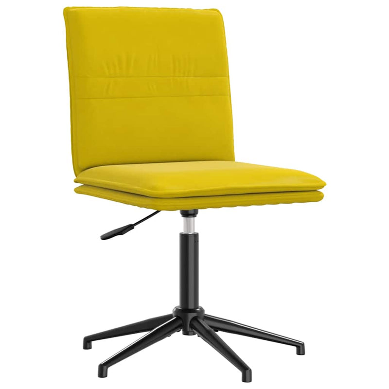 vidaXL 2 db sárga bársony étkezőszék