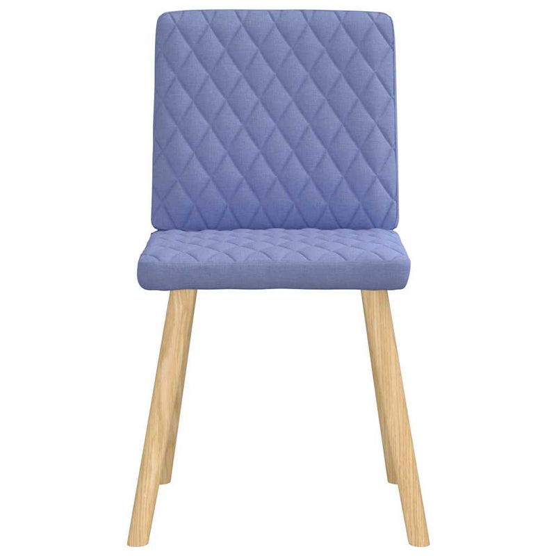 vidaXL étkezőszékek 6 db Jeans kék szövet