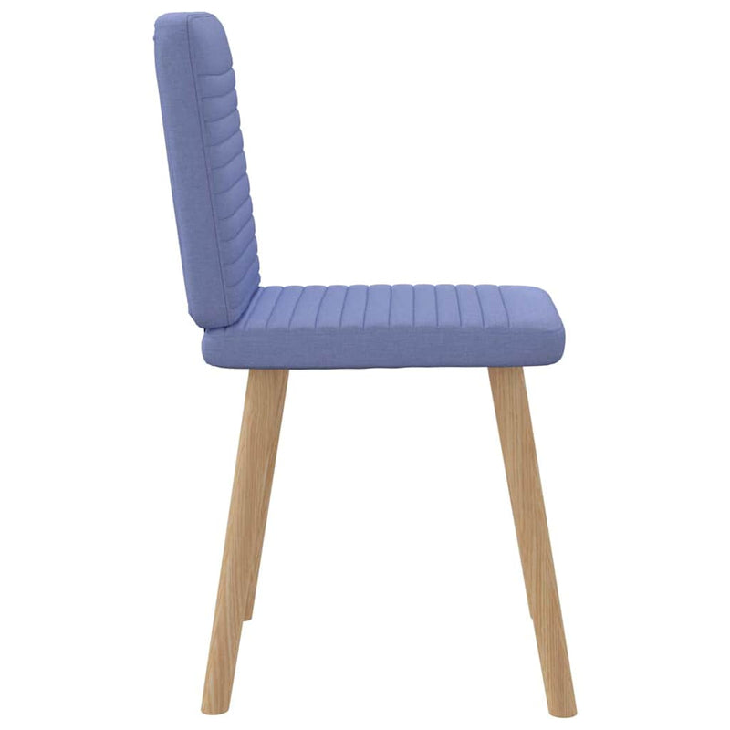 vidaXL étkezőszékek 6 db Jeans kék szövet