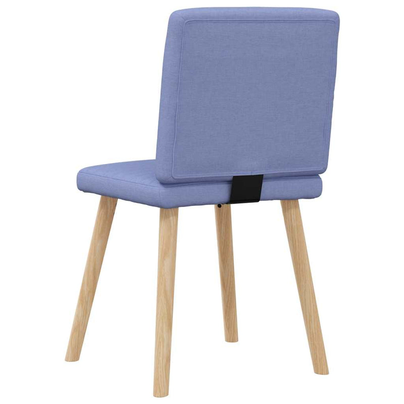 vidaXL étkezőszékek 6 db Jeans kék szövet