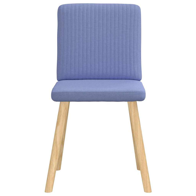 vidaXL étkezőszékek 6 db Jeans kék szövet
