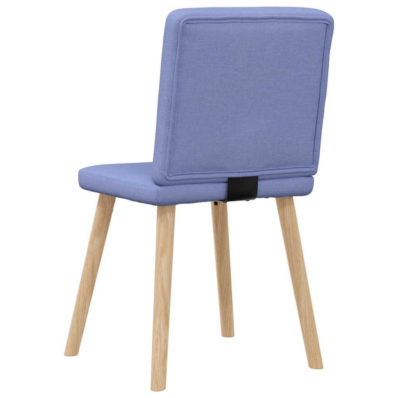 vidaXL étkezőszékek 6 db Jeans kék szövet