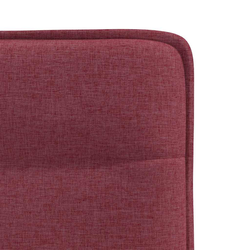 vidaXL 6 db bordó szövet étkezőszék