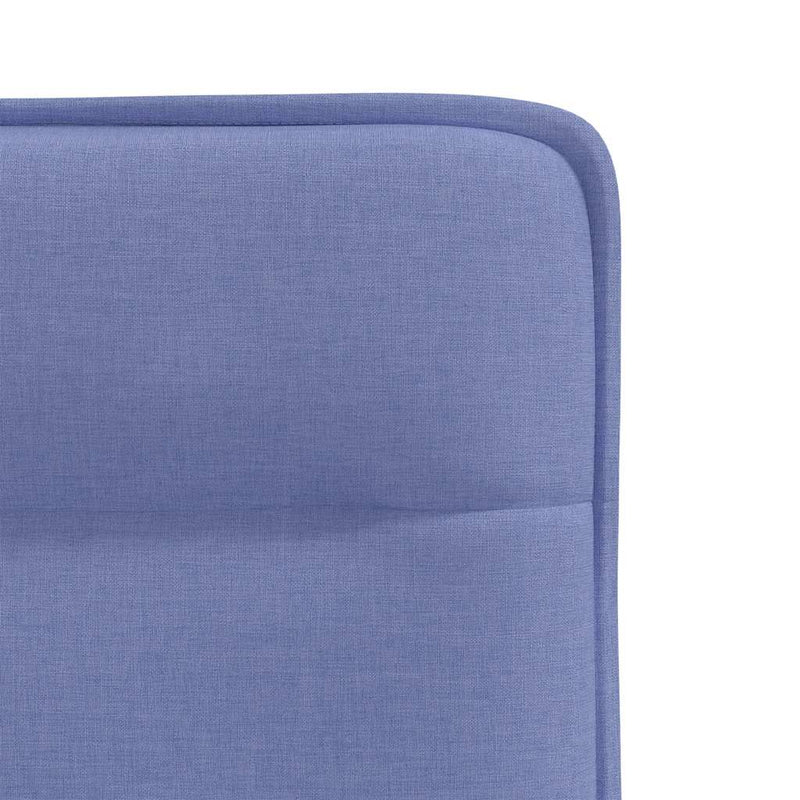vidaXL étkezőszékek 6 db Jeans kék szövet