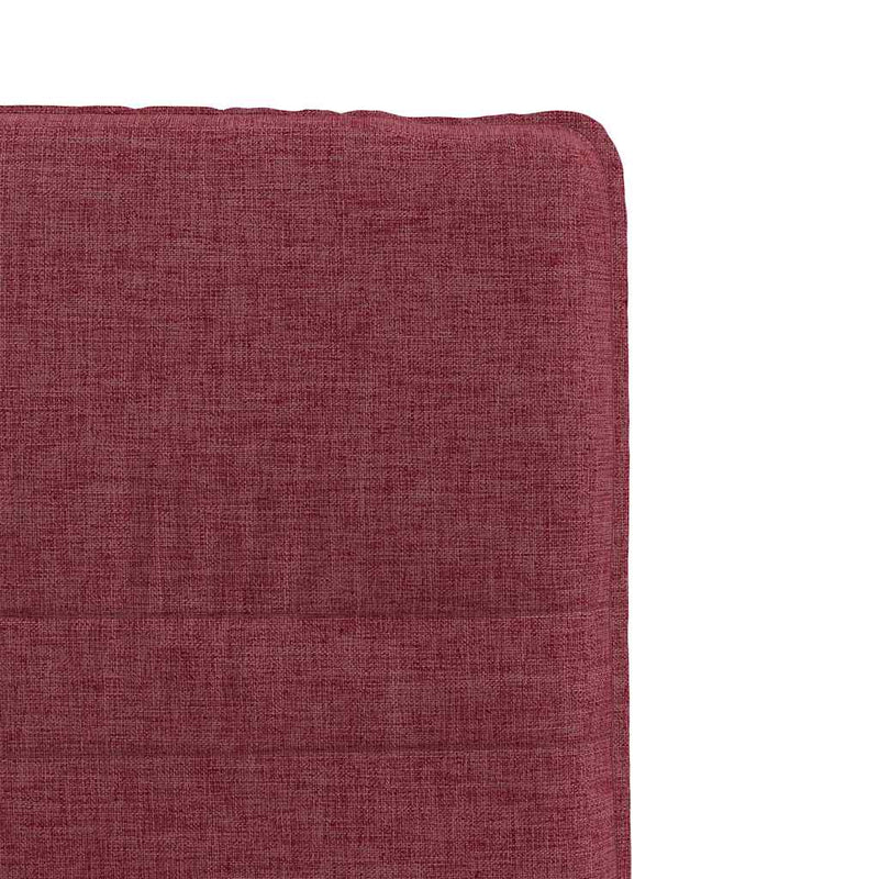 vidaXL 6 db bordó szövet étkezőszék